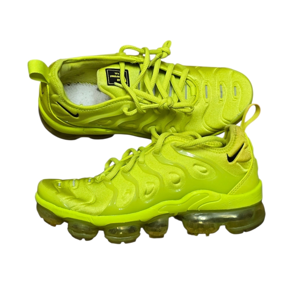 Womens Nike Air Vapormax Plus “Tennis Ball” Sz 6